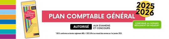 Plan comptable 2025-2026
