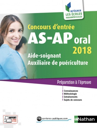 Concours d'entrée  AS-AP - Oral - 2018