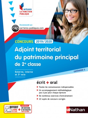Concours Adjoint territorial du patrimoine de 2ème classe - Ecrit + Oral - Catégorie C - Concours 2019-2020