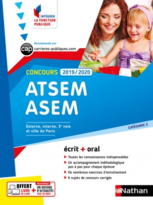 Concours ATSEM-ASEM - Catégorie C - Intégrer la fonction publique - 2019-2020