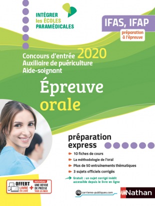 Concours Aide-Soignant Auxiliaire de puériculture - Réussir l'oral 2020  (IEPM)  -  2020