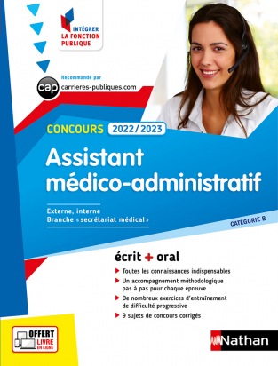 Concours Assistant médico-administratif 2022/2023- Catégorie B - N° 24 -(IFP) - 2021