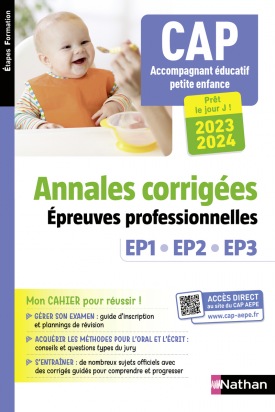 CAP Accompagnant éducatif petite enfance (AEPE) - Annales corrigées 2023/2024