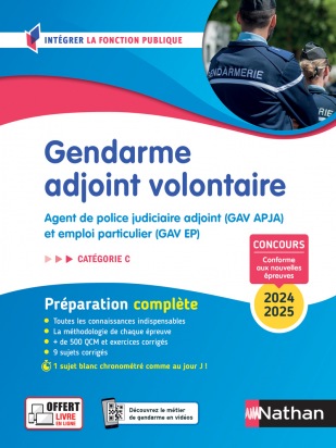 Gendarme adjoint volontaire 2024/2025