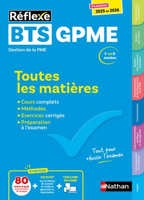 Toutes les matières - BTS GPME - Réflexe - Examens 2025-2026