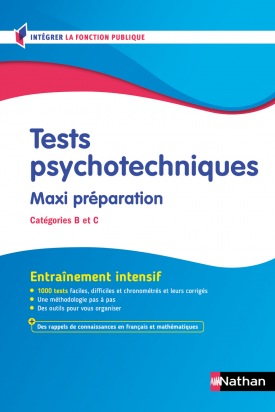 Tests psychotechniques - Maxi préparation 2026/2027 - Concours Fonction publique - Catégories B et C