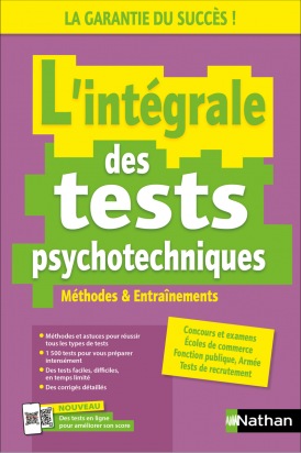 L'intégrale des tests psychotechniques - Concours / examens / entretiens - 1 500 exercices + méthodologie complète  - Tests en ligne inclus