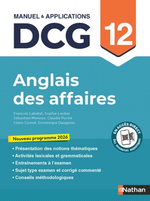 DCG 12 - Anglais des affaires - Manuel & Applications - Nouveau programme 2026